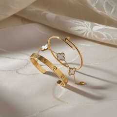 Trinity™ - Juego de 3 pulseras de oro