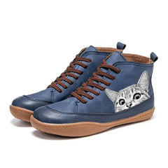 CatBoots™ - Botines de piel