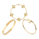 Trinity™ - Juego de 3 pulseras de oro