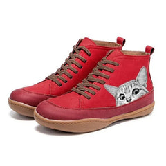 CatBoots™ - Botines de piel