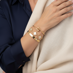 Trinity™ - Juego de 3 pulseras de oro 