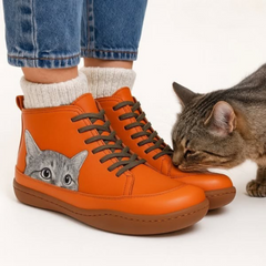 CatBoots™ - Bottines en cuir