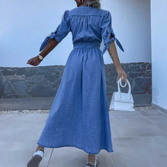 Mala™ - Robe longue en denim