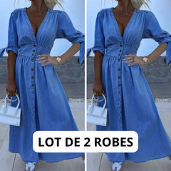 Mala™ - Robe longue en denim